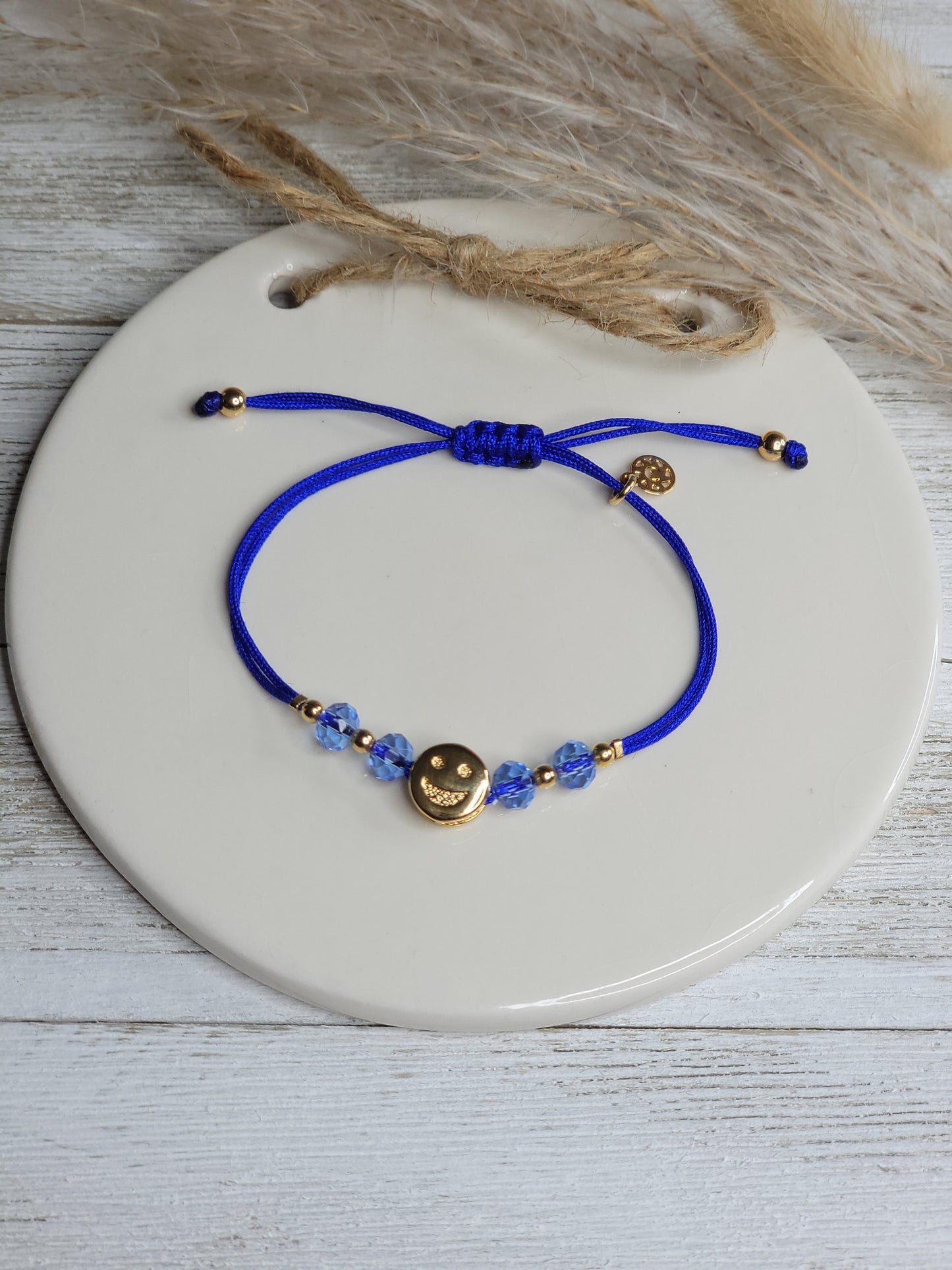 Happy Face Crystal Bracelet for Girls (Available in Many Colors)