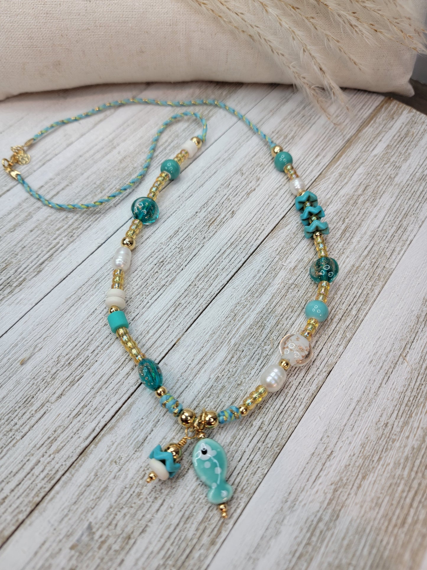 Turquoise Fish Necklace