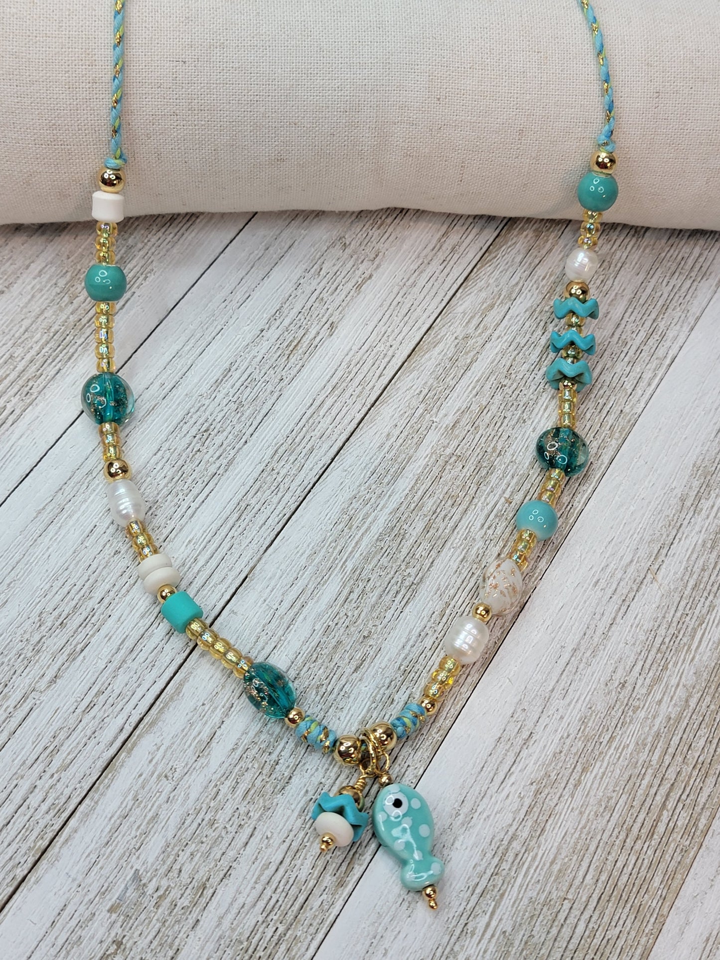 Turquoise Fish Necklace