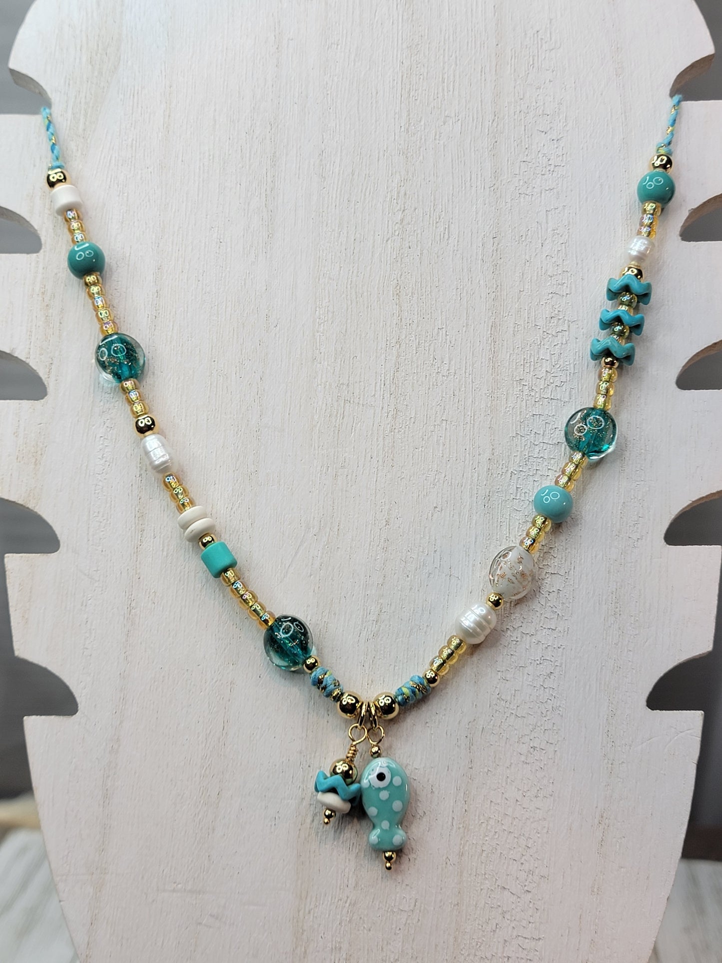 Turquoise Fish Necklace