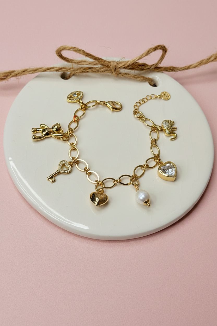 Golden Charm Bracelet