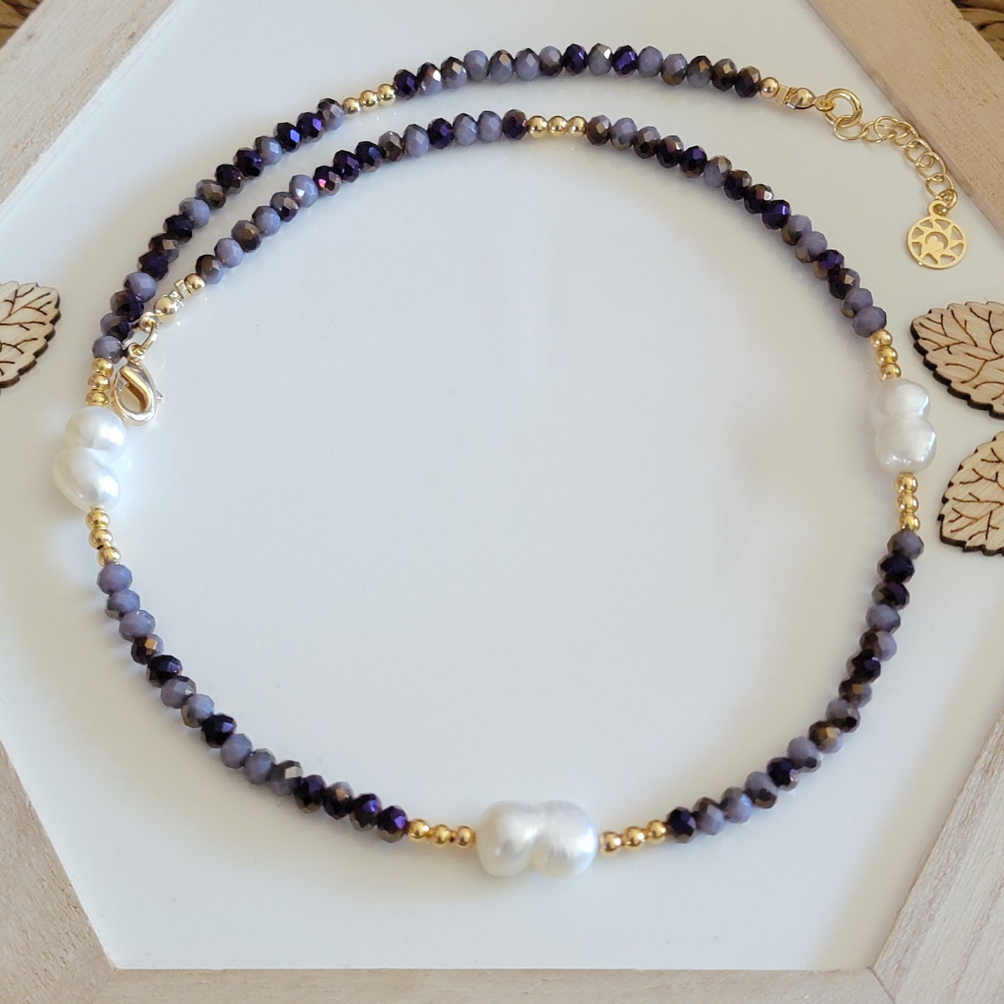 Translucent Crystals & Freshwater Pearls Necklace