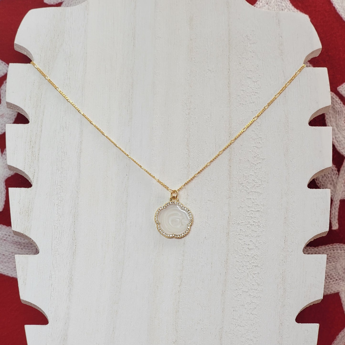 White Flower Necklace