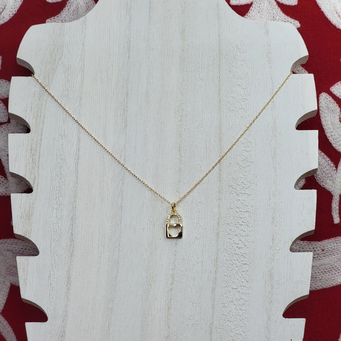 Padlock Heart Necklace