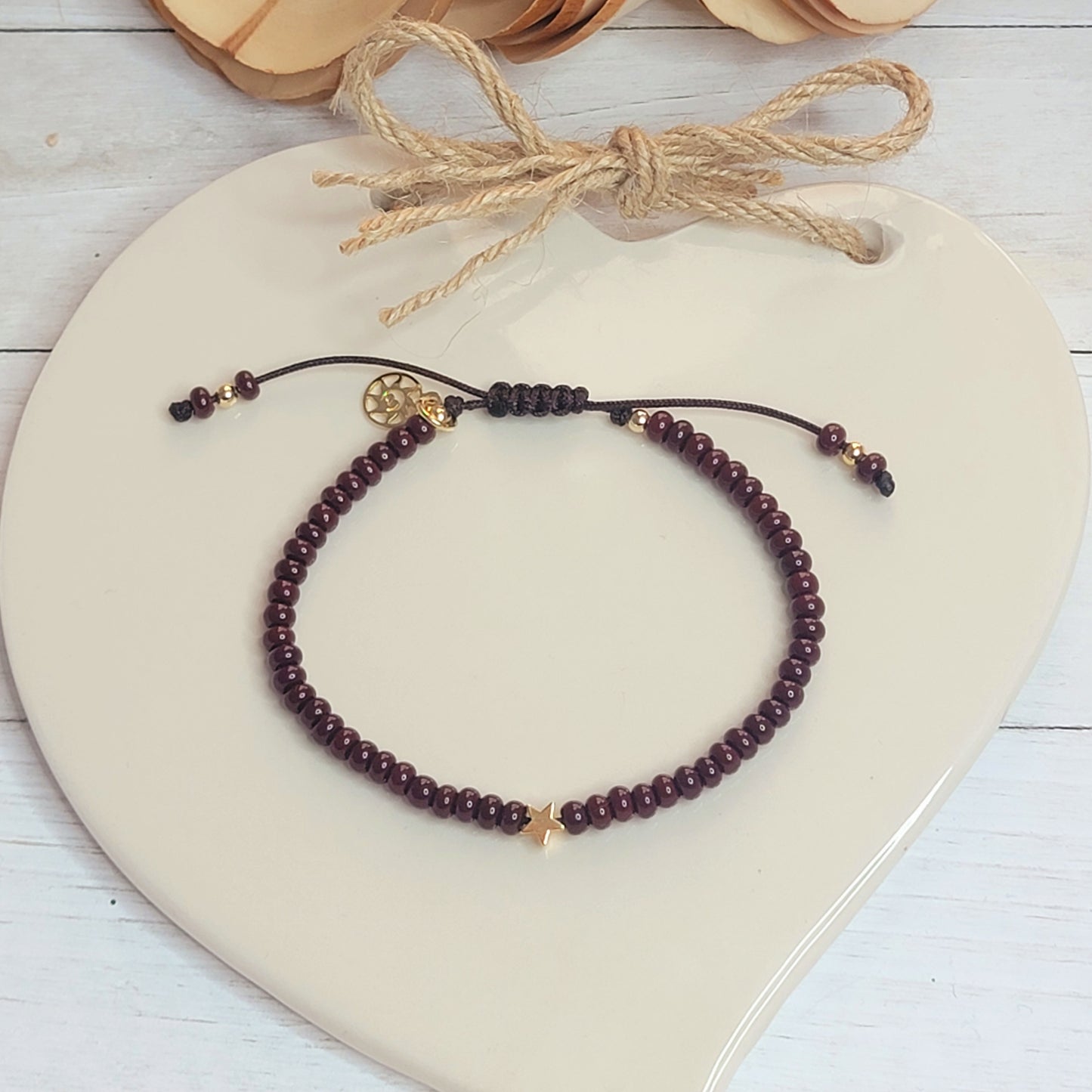 Dark Brown Adjustable Star Bracelet