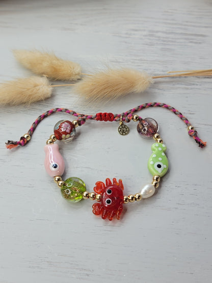 Playful & Colorful Handmade Bracelets - Summer Collection