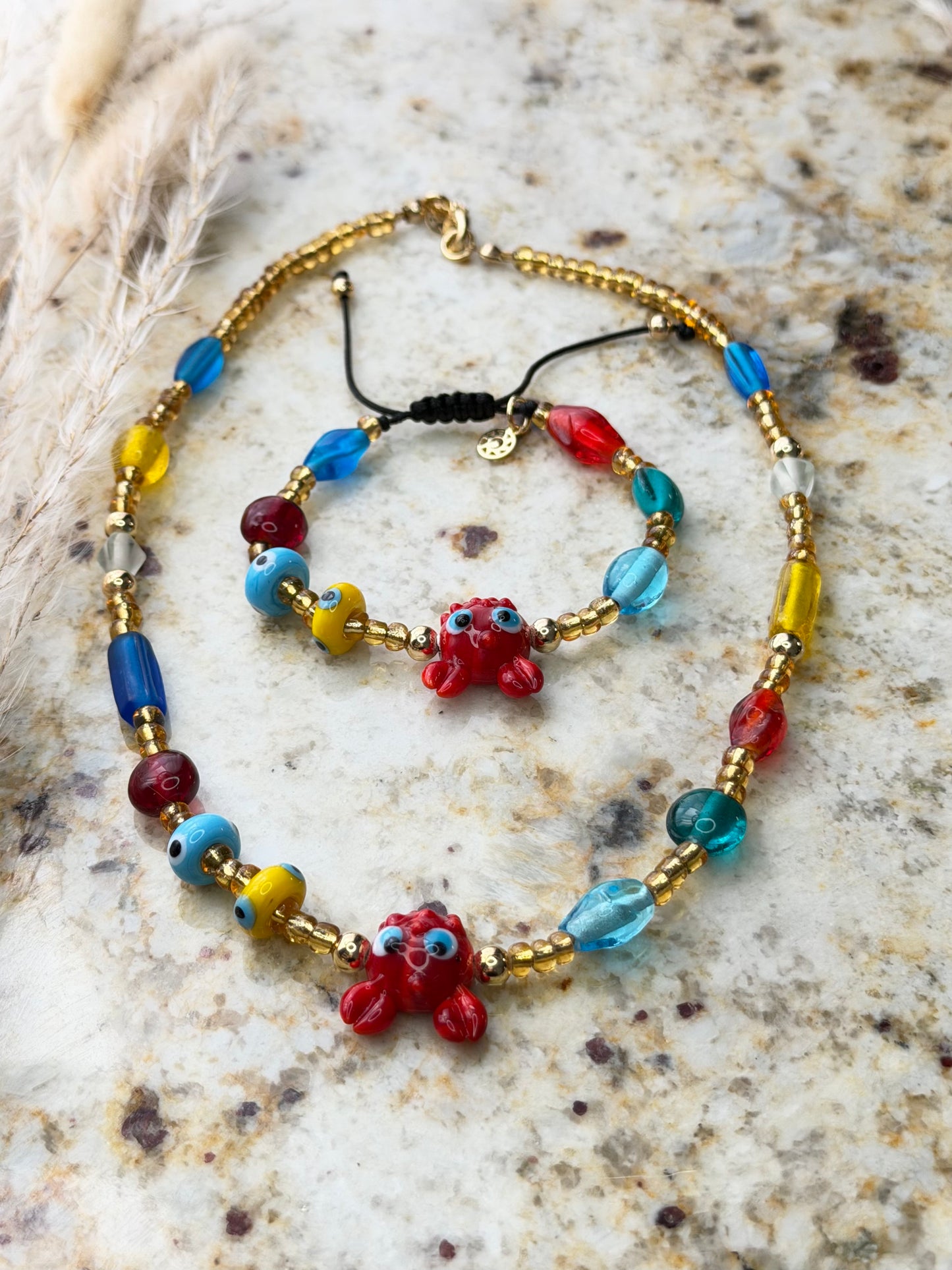 Crab Set (Necklace & Bracelet)