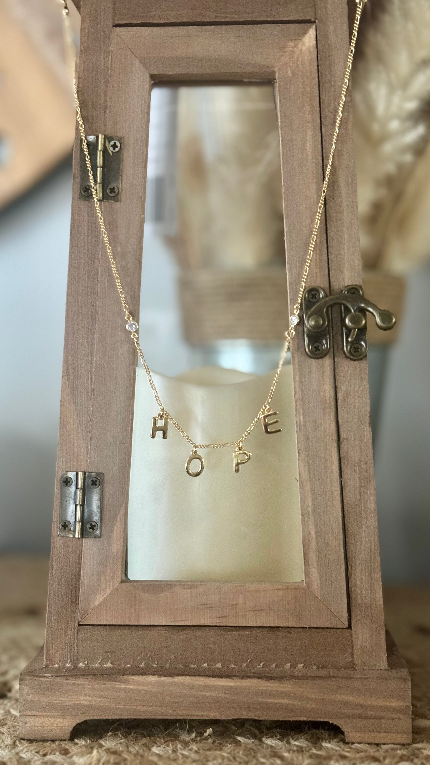 Hope Letter Gold-Plated Necklace