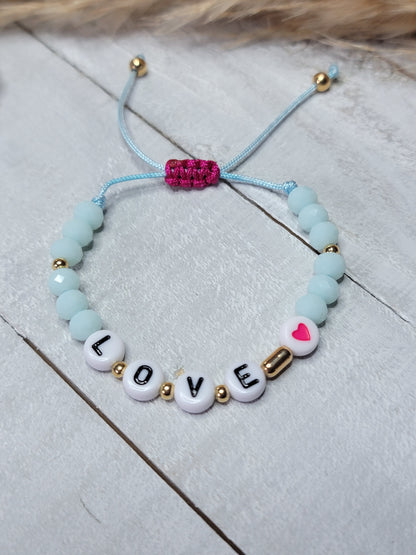 Love and Heart Bracelet for Girls