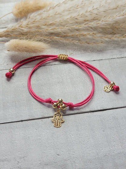 Mother & Daughter Hamsa Hand Bracelet, Friendship Bracelet, Wish Bracelet