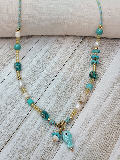 Turquoise Fish Necklace