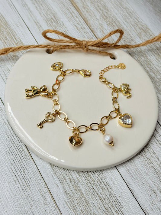 Golden Charm Bracelet