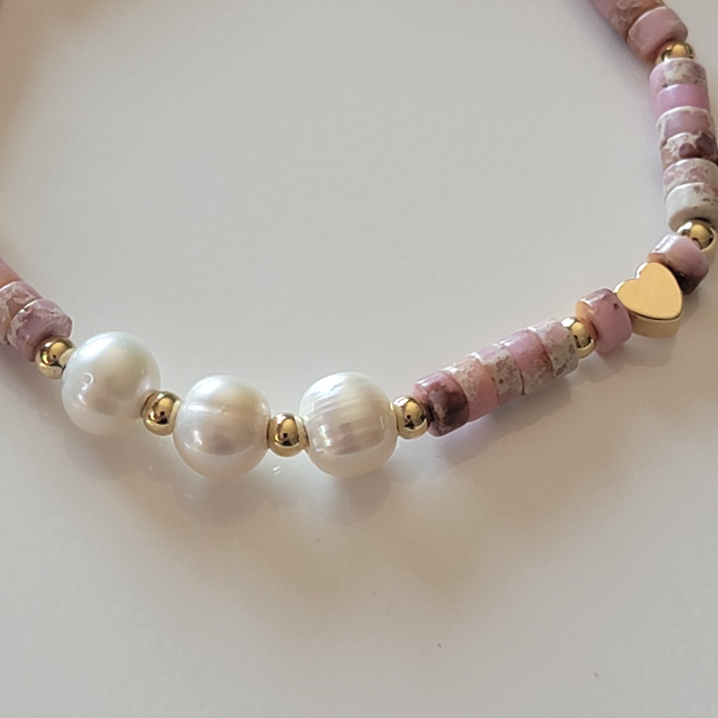 Bracelet with Nacre Star & Freshwater Pearls