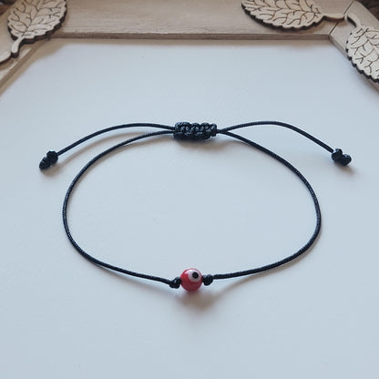 Unisex Evil Eye Protection Bracelet/Anklet | Available in Many String Colors