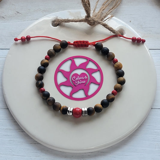 Matte Tiger Eye Bracelet for Men