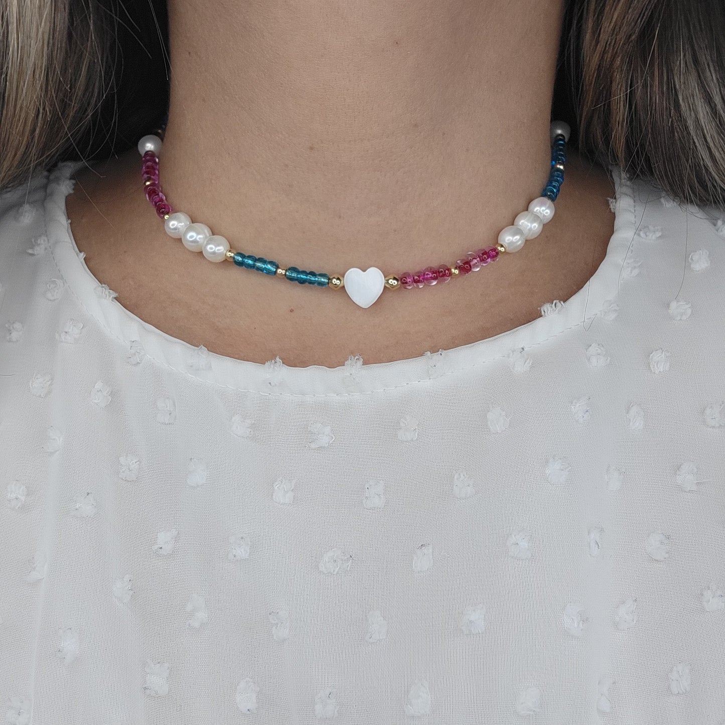 Adjustable Colorful Choker Necklace