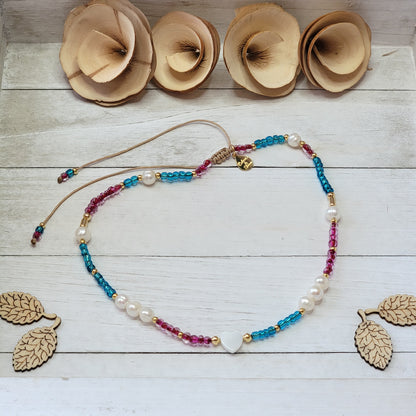 Adjustable Colorful Choker Necklace