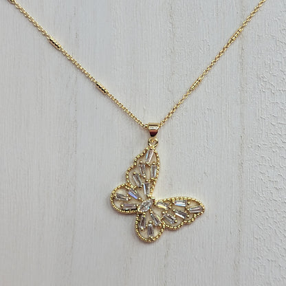 Crystal Butterfly Necklace