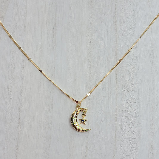 Moon & Star Necklace