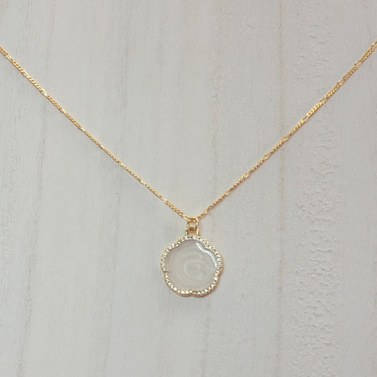 White Flower Necklace