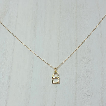 Padlock Heart Necklace