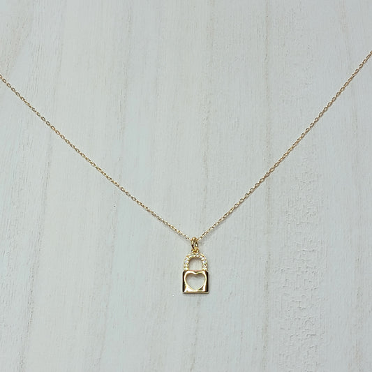Padlock Heart Necklace