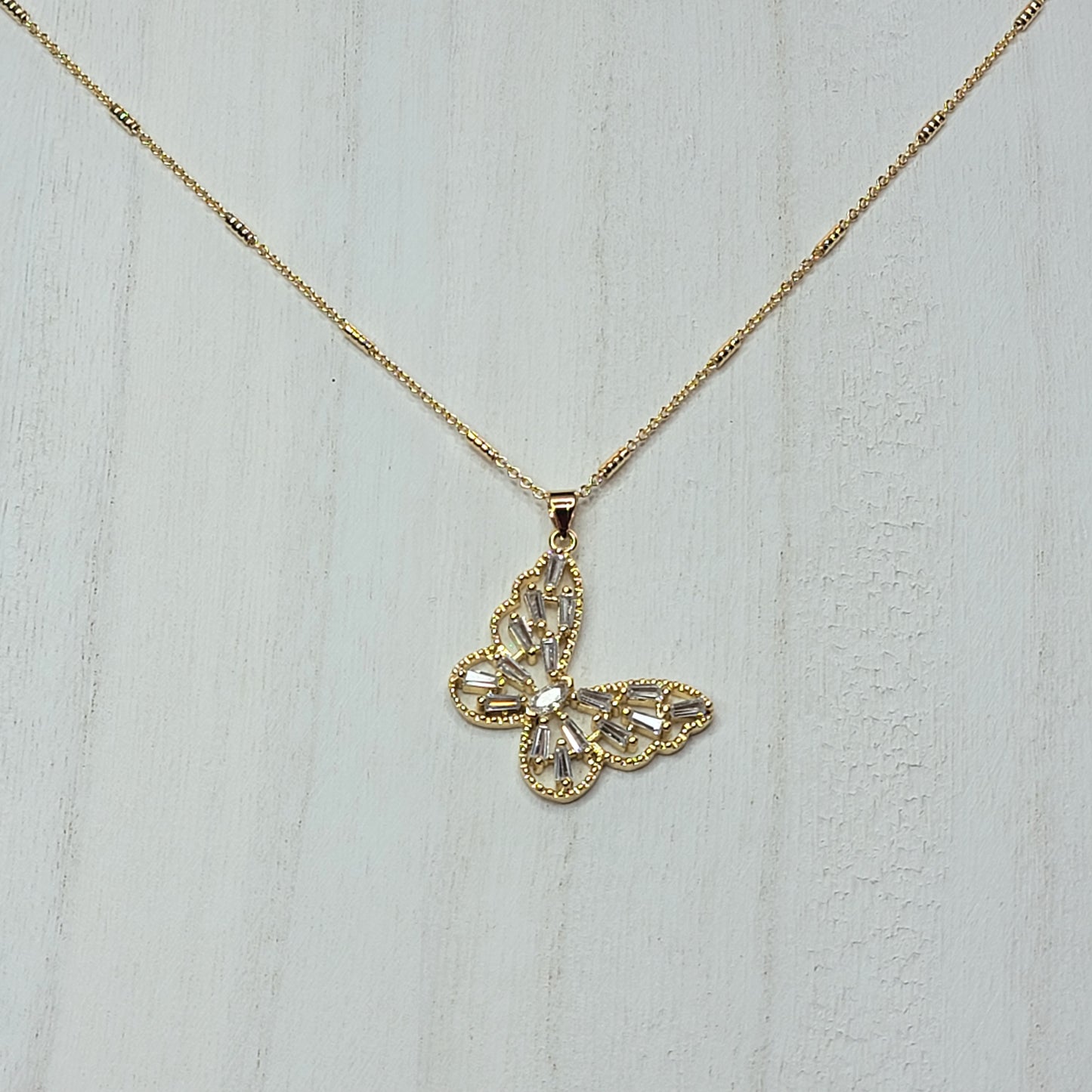 Crystal Butterfly Necklace