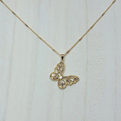 Crystal Butterfly Necklace