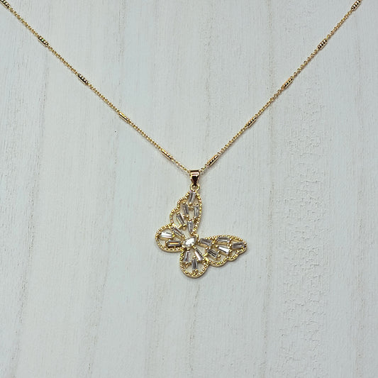 Crystal Butterfly Necklace