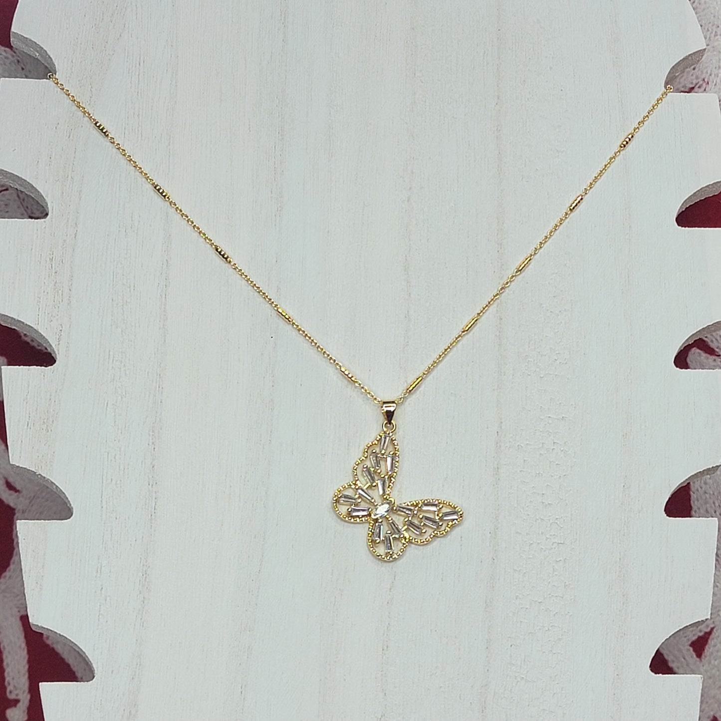 Crystal Butterfly Necklace
