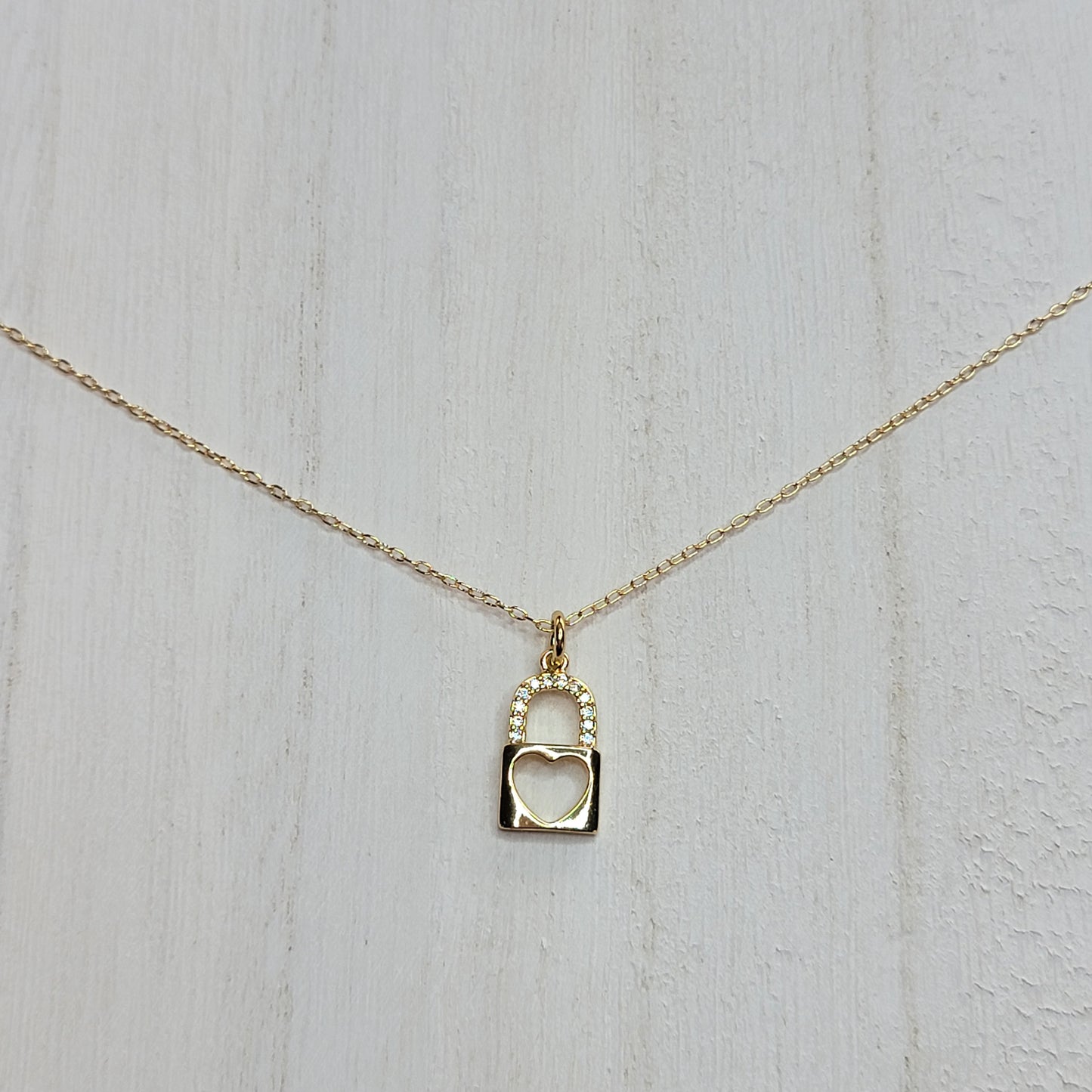 Padlock Heart Necklace